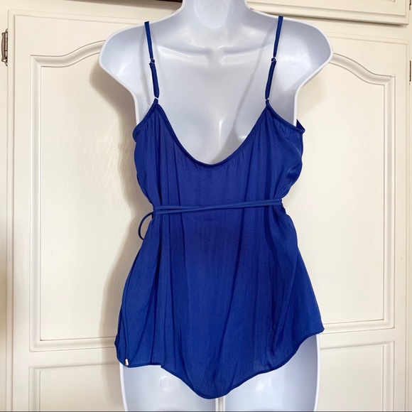 Naked Zebra Side Tie Tank Top Spaghetti Strap - Picture 3 of 7